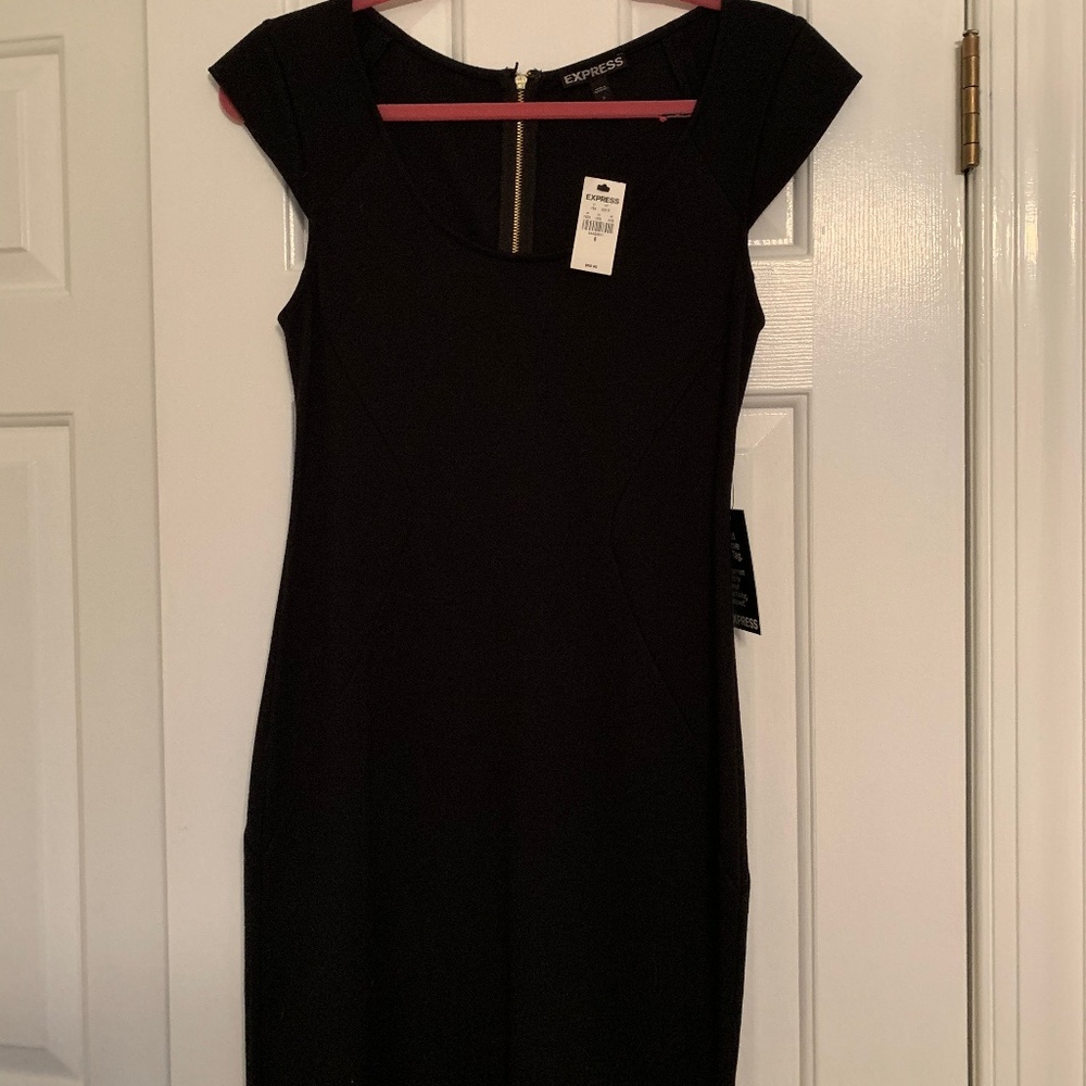 Express black cocktail dress size 8 never worn